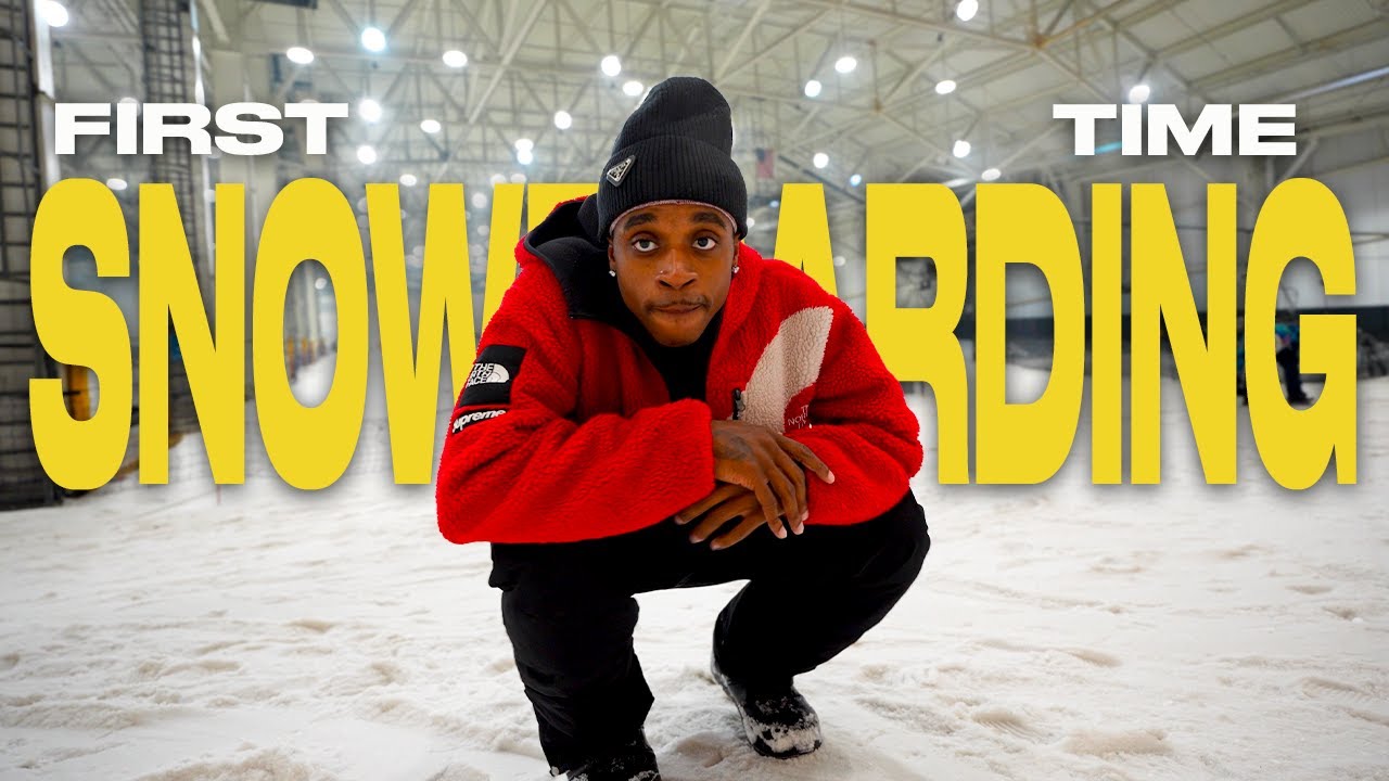 I TRIED SNOWBOARDING FOR THE FIRST TIME...