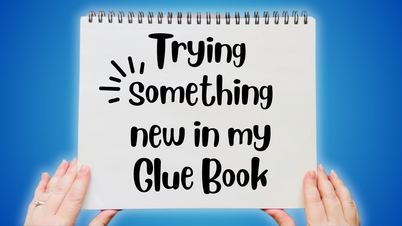 Trying something different in my Glue Book.