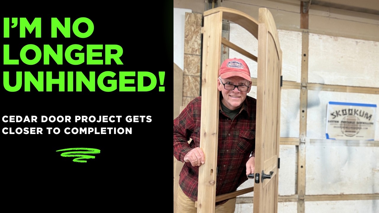 Cedar door episode 3-Hinges and knobs!