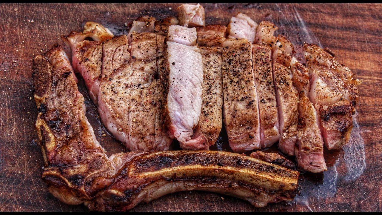 VEAL CHOP IN LARD - english Grill- and BBQ-Recipe - 0815BBQ