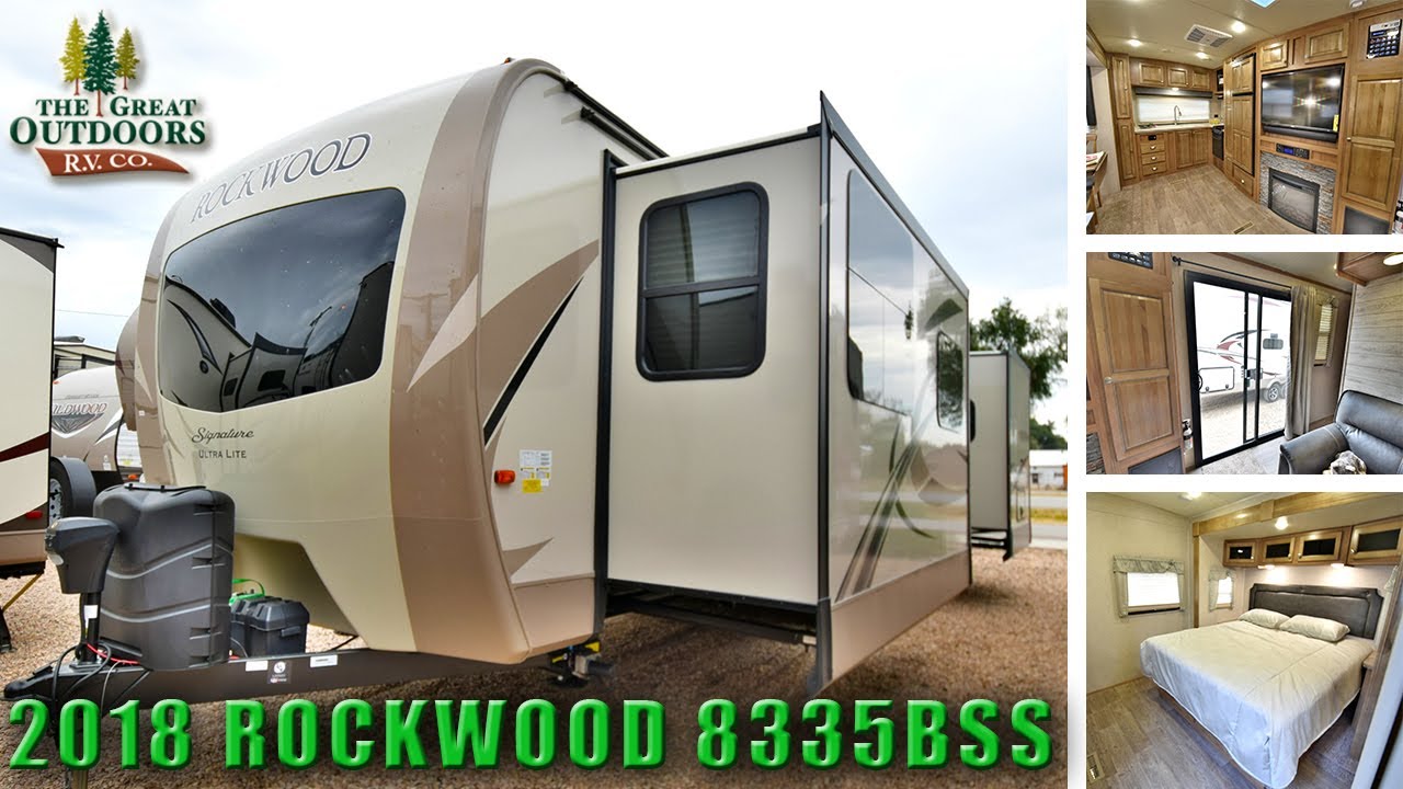 New Updated Interior 2018 ROCKWOOD 8335BSS Rear Bedroom RV Camper Colorado Dealer