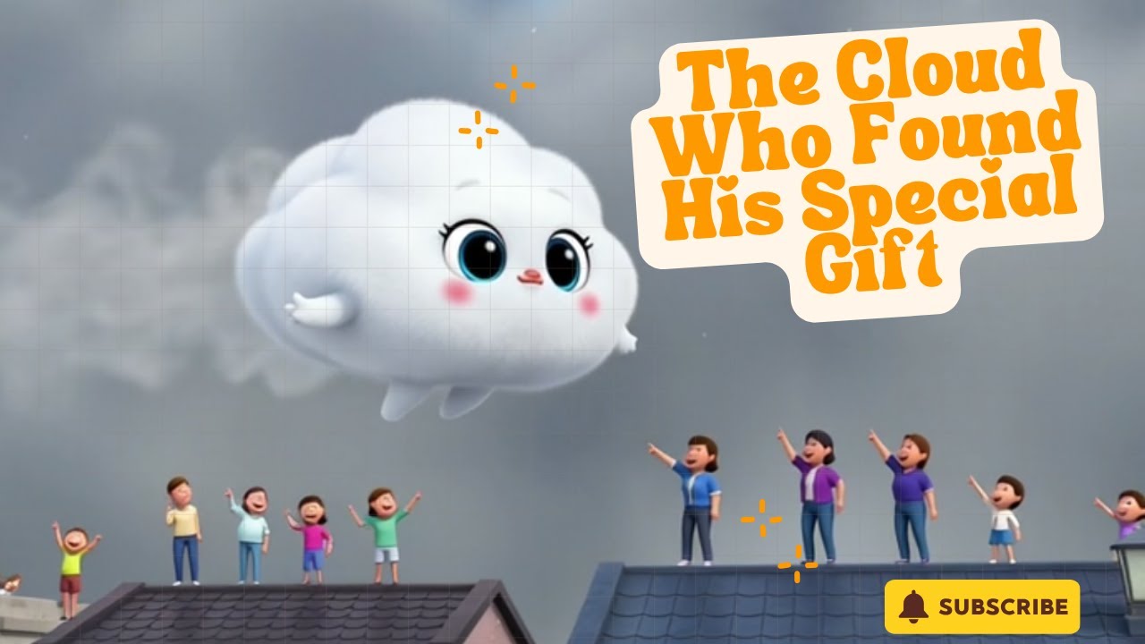 The Cloud Who Could Not Rain ☁️| The Cloud Who Found His Special Gift | Kids Moral Story#cartoon