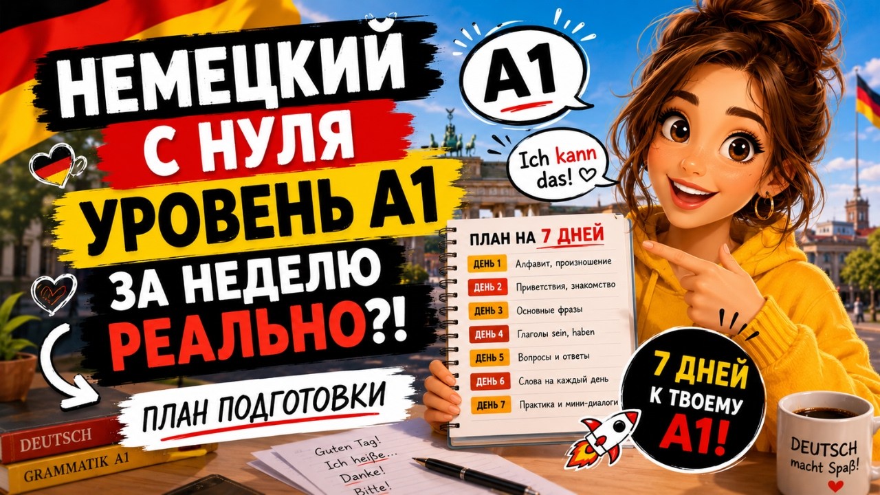 🇩🇪 A1 по немецкому - СДАМ с ПЕРВОГО раза! ✅ Секреты подготовки! 🤫