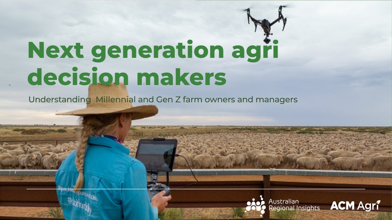 ACM: IMAA Insights and Innovations Webinar: Next Generation Agri Decision Makers.