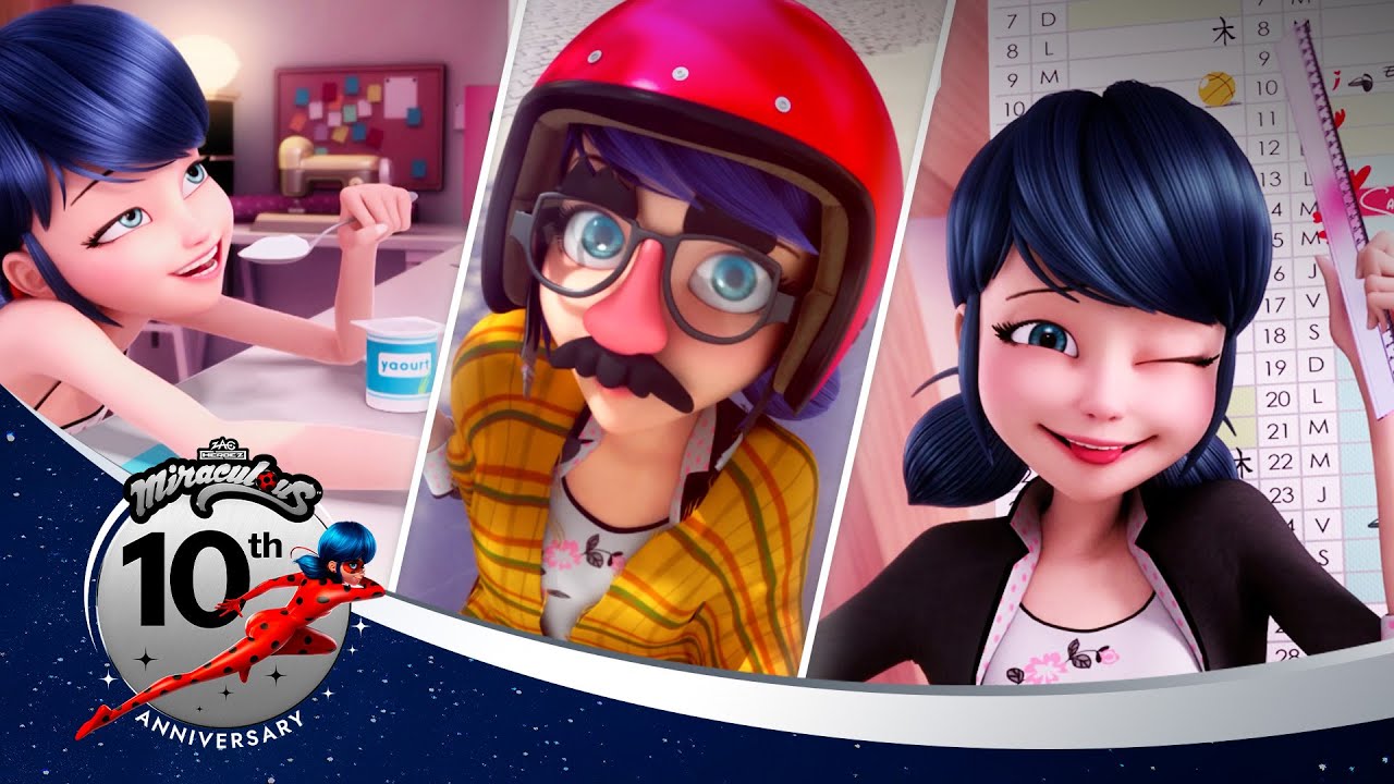 MIRACULOUS | 🔝 COMEDIA 🐞 | Los 10 mejores momentos | 10.º aniversario 💫