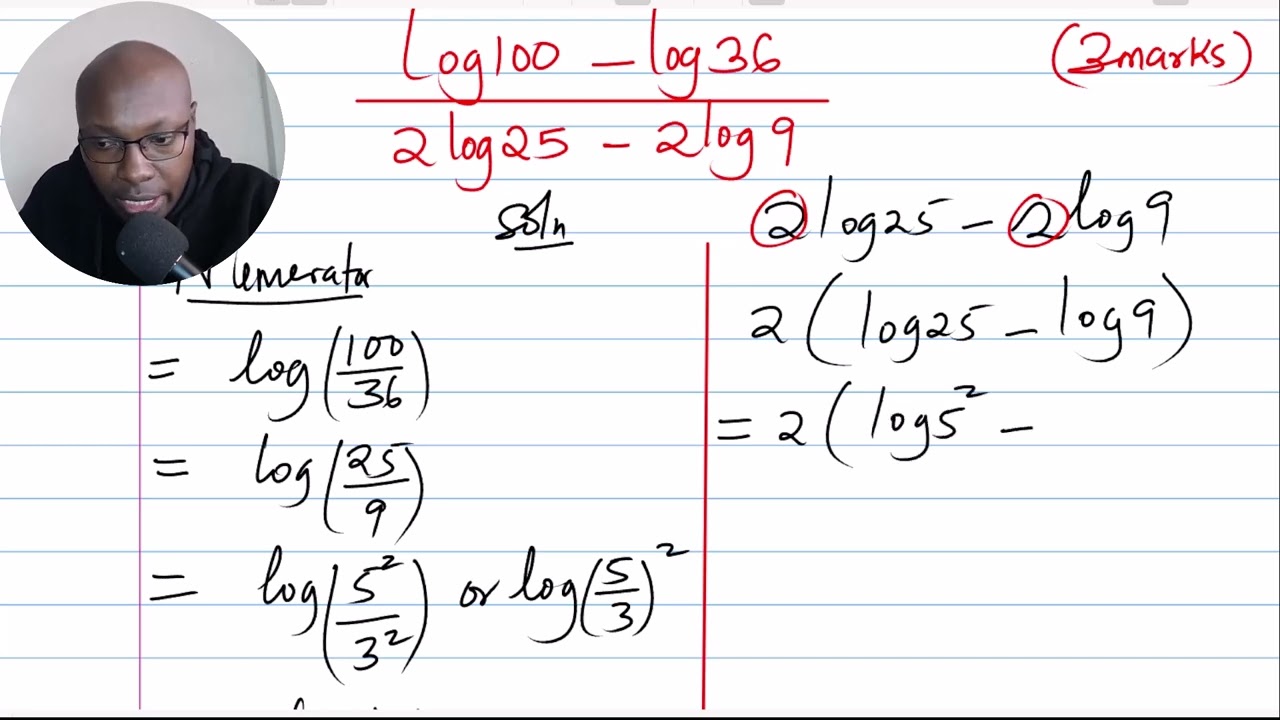 How to solve a problem on logarithms