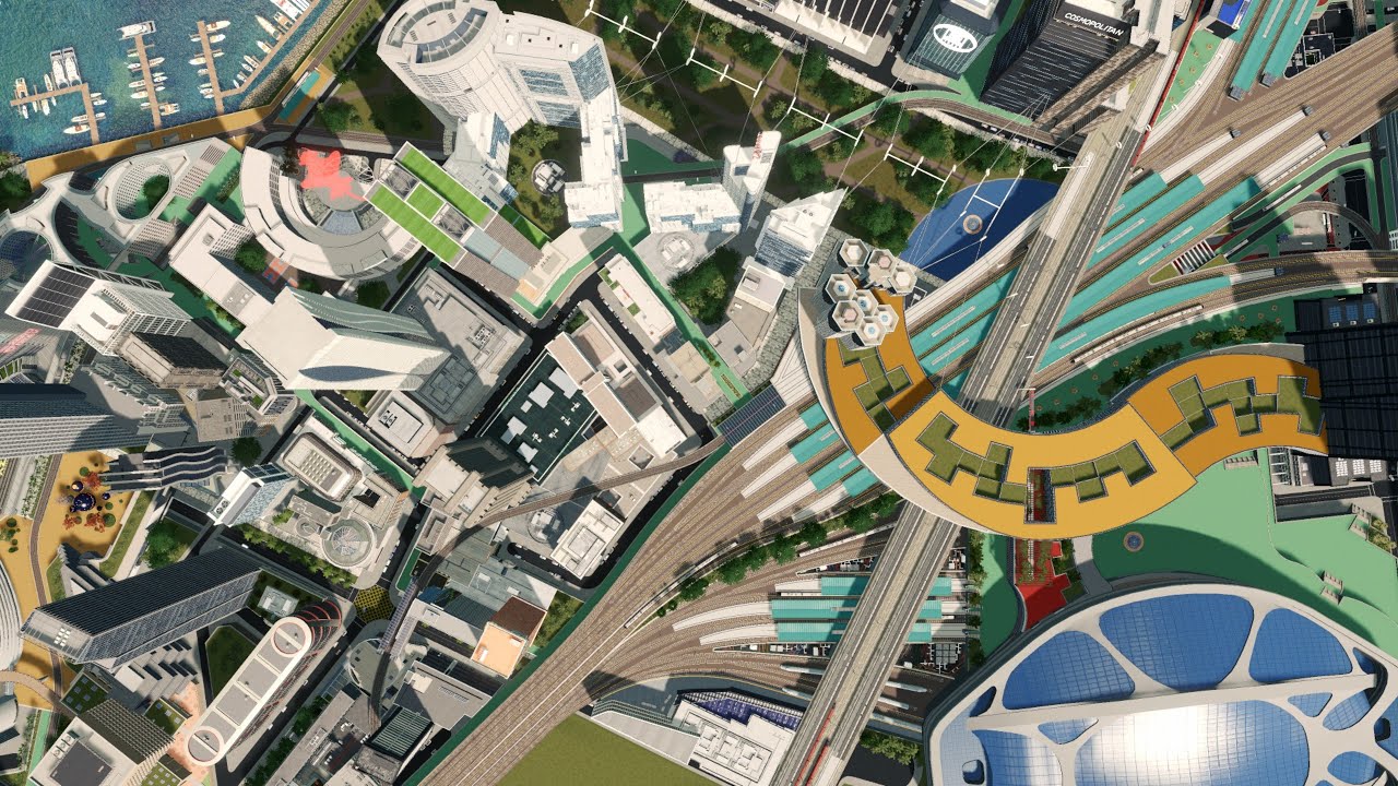 The Huge Main Transportation Hub is Complete - Cities: Skylines - Asturis 22