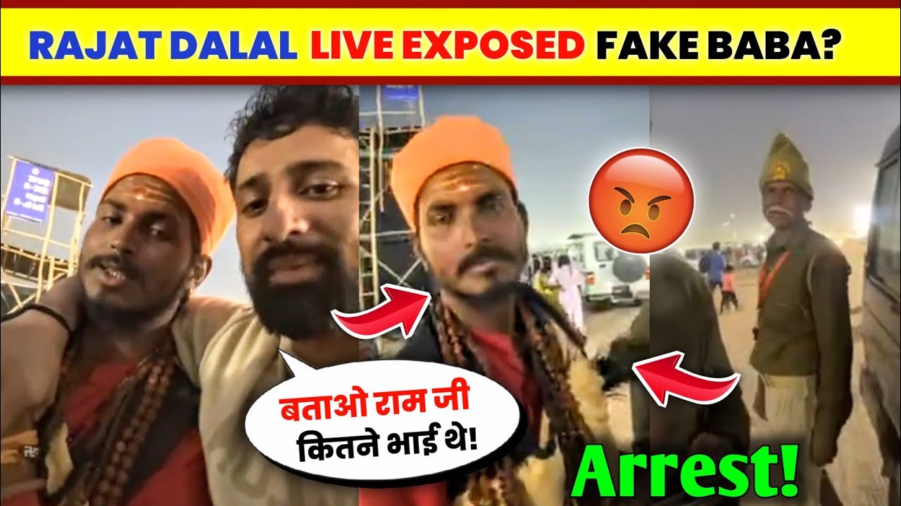 OMG!🤯 Rajat Dalal Again Caught FAKE Baba On Mahakumbh😡| Rajat Dalal LIVE Exposed Farji Baba...