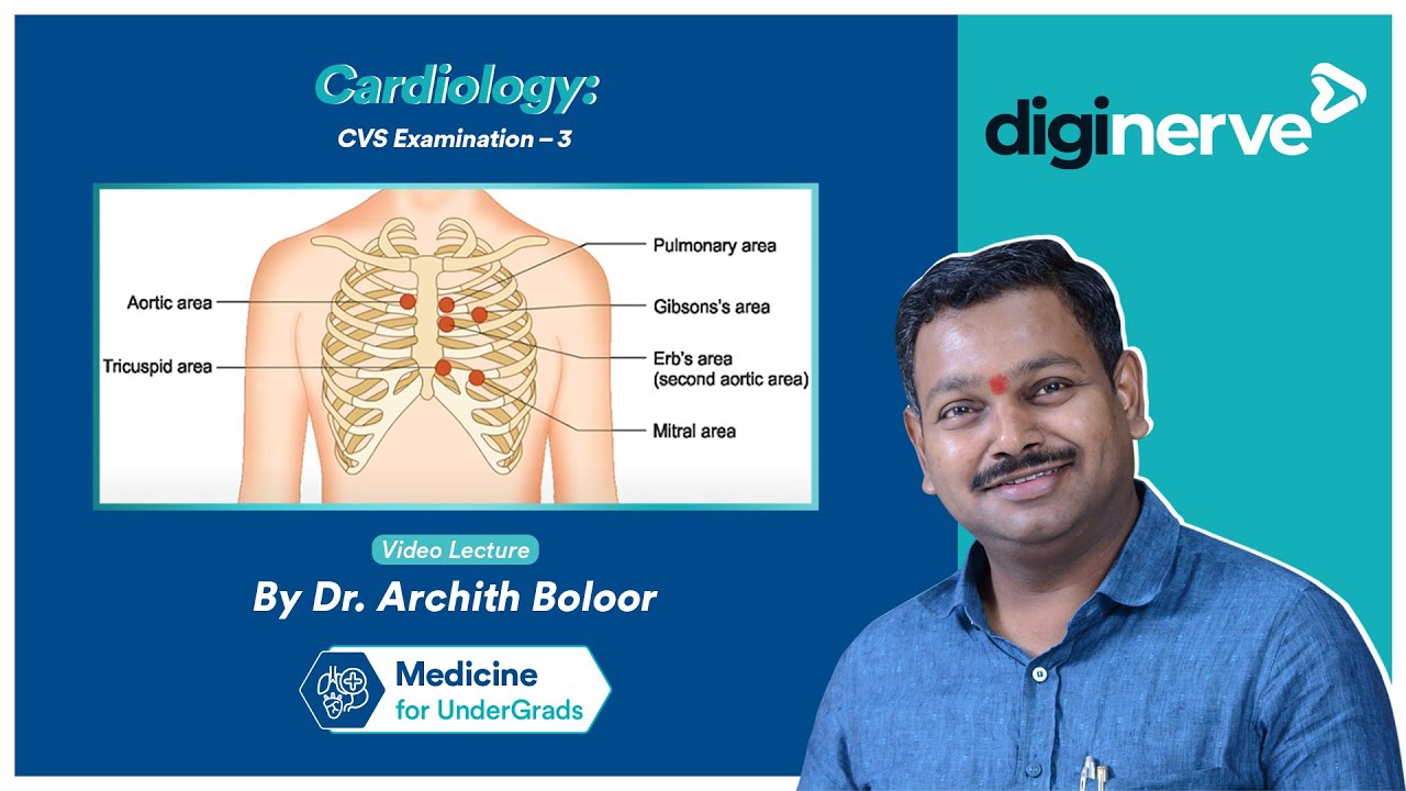Cardiology: CVS Examination – 3 by Dr. Archith Boloor