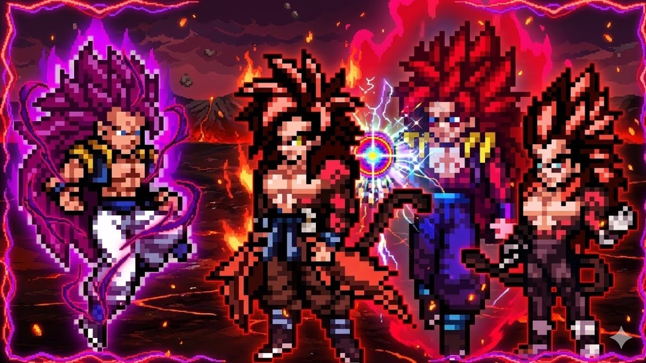 Fusion Gogeta SSJ4(Goku & Vegeta ) OP VS Gogeta Ultra Ego Instinct OP in Jump Force Mugen