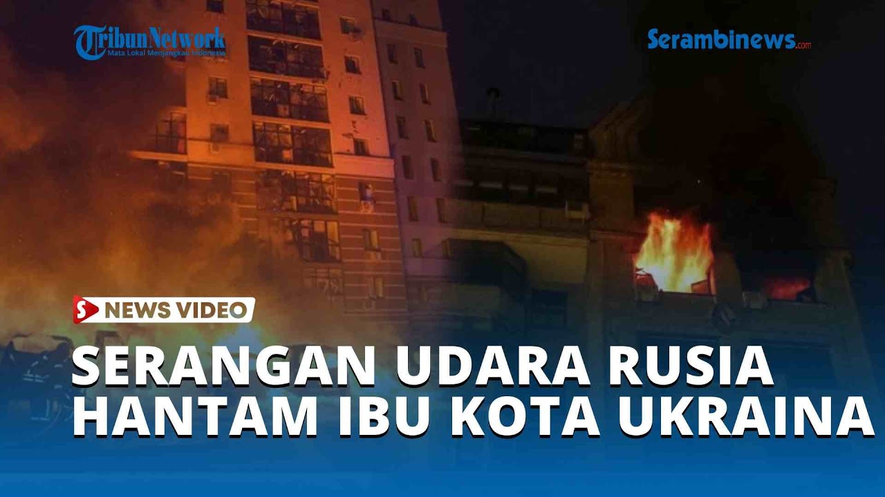 Serangan Udara Rusia Hantam Ibu Kota Ukraina, 13 Luka luka