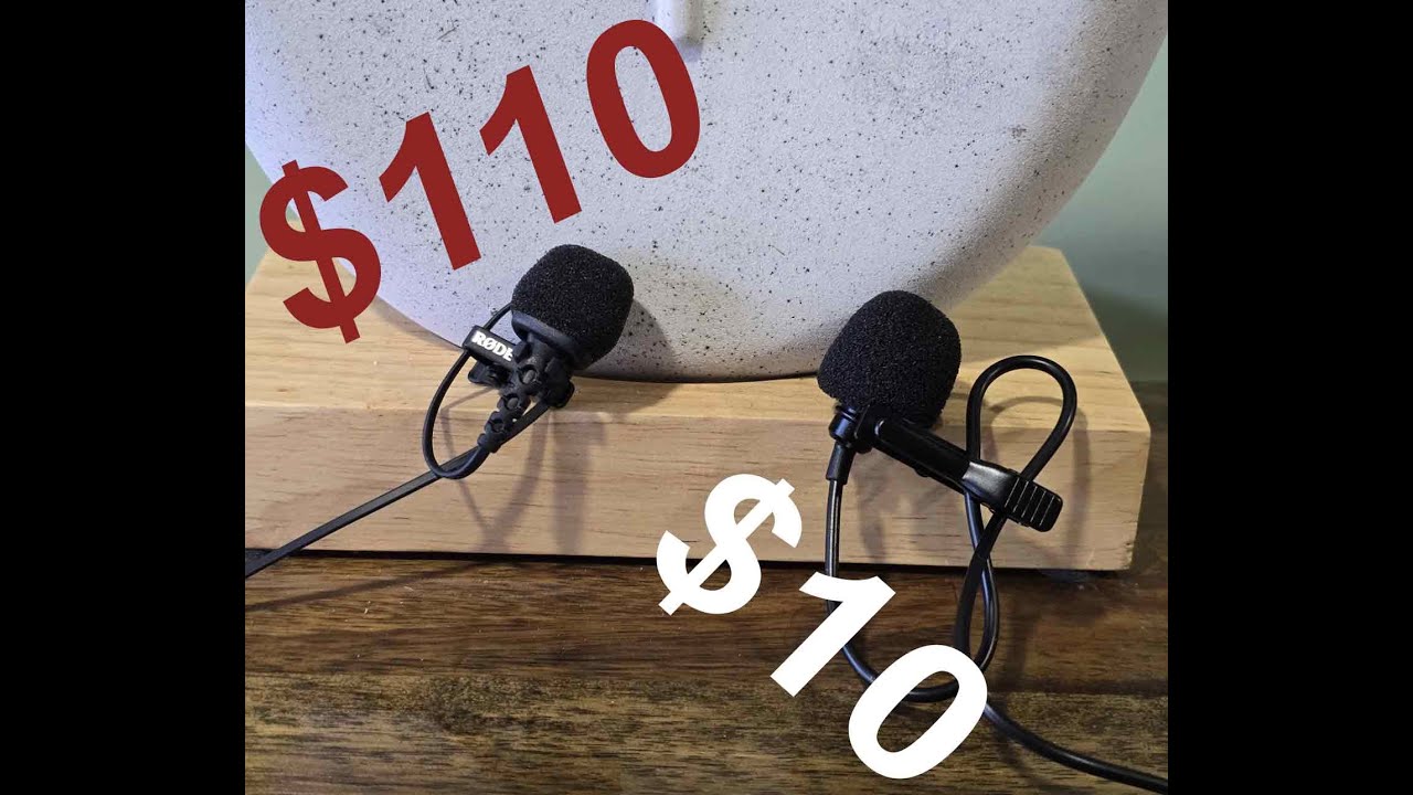 RODE Lav II $100 vs $10 NEEWER CM5 #neewer #cm5 #rode #r&oslash;de #lavaliermicrophone #lavaliermic