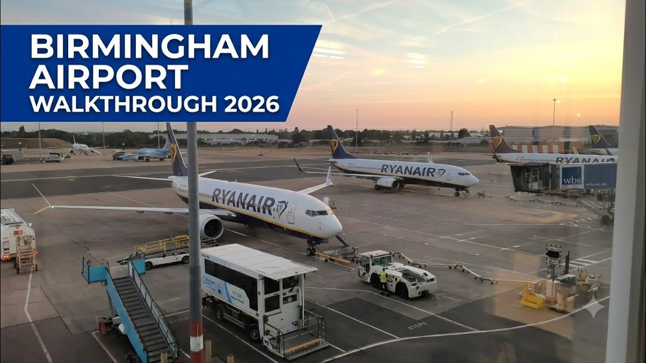 Birmingham Airport Walkthrough 2026 🇬🇧 | Early Morning Departure Experience (4K 60FPS)