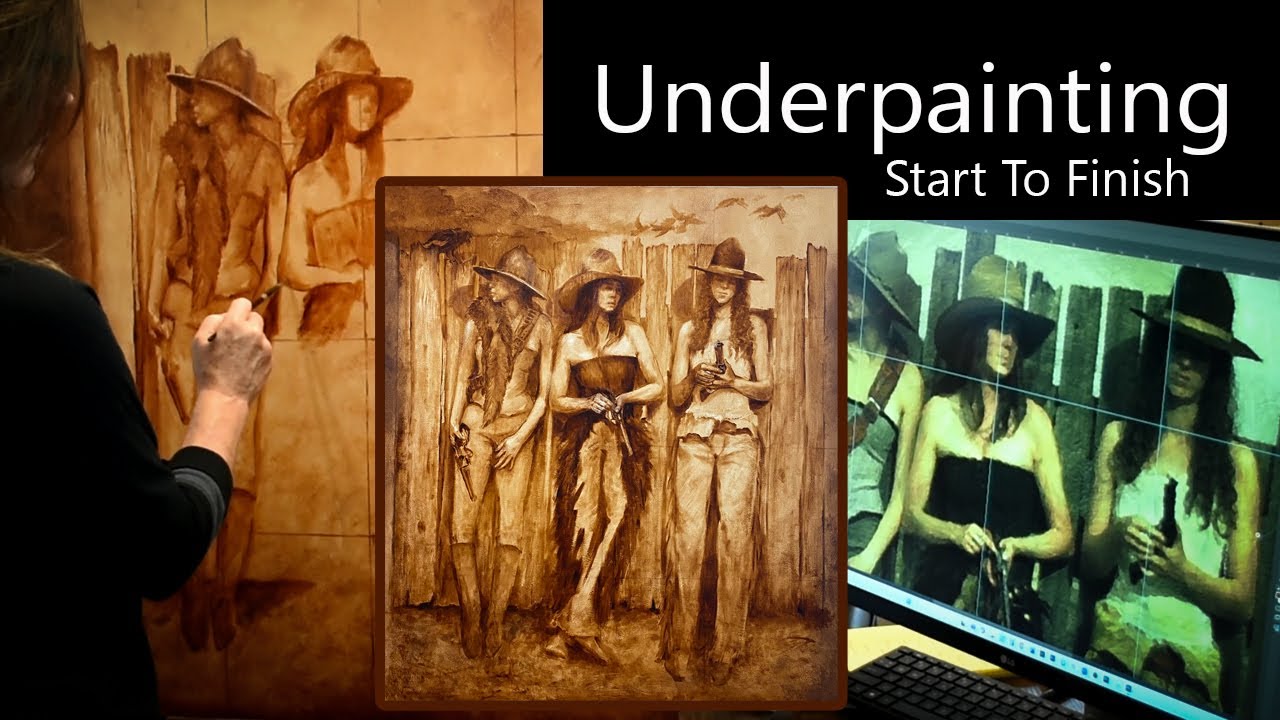 From Blank Canvas to Masterpiece How I Used Underpainting to Create Stunning 3 Doves