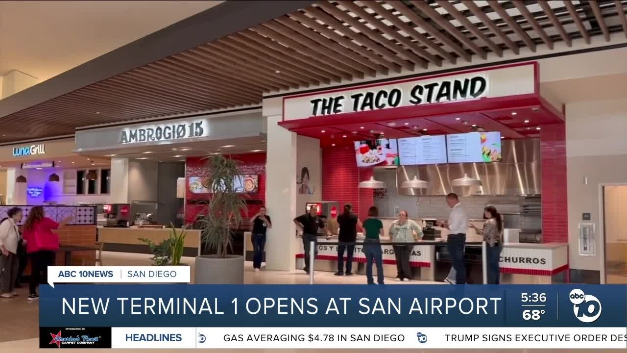 New Terminal 1 to officially open Tuesday at San Diego Intl. Airport