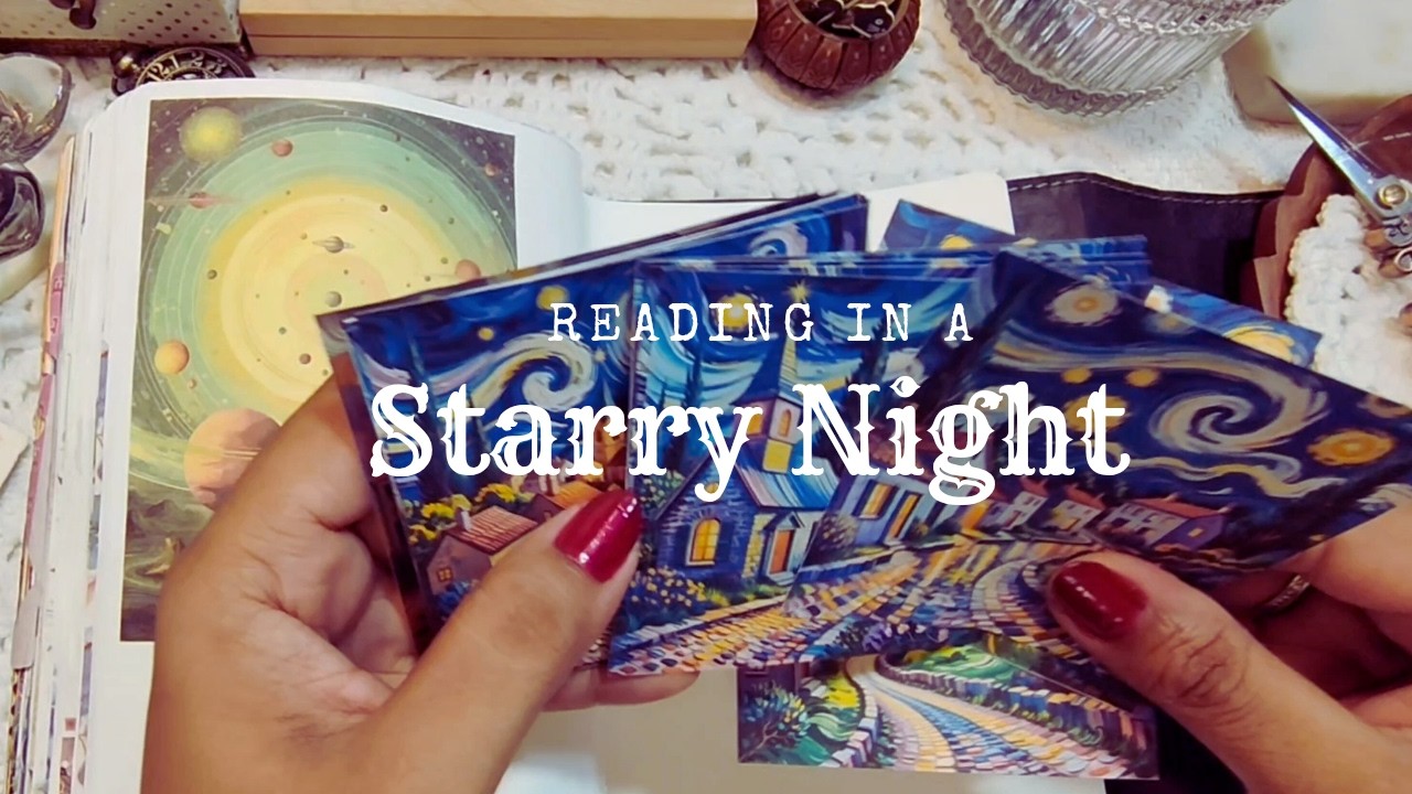 Journal with me | Reading in a Starry Night 🌉 | collage journaling | Scrapbooking 🌠🌌🌟⭐⭐🌟🌕✨📖