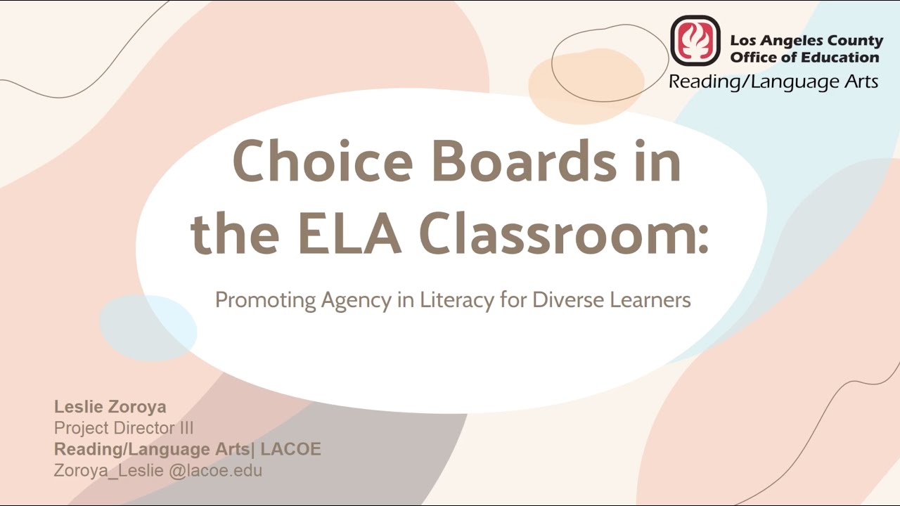 Choice Boards