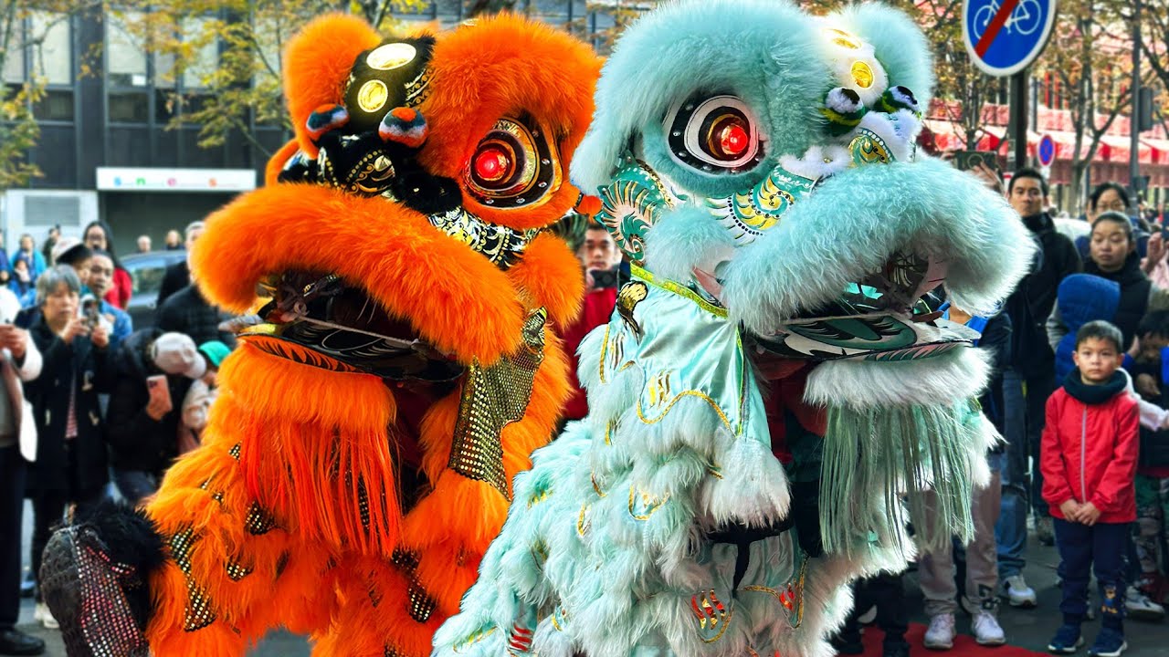 Lion Dance Franco Asiatique 英武堂 (LDFA) - EYE-DOTTING CEREMONY 2025 at New Saing Heng Butcher's