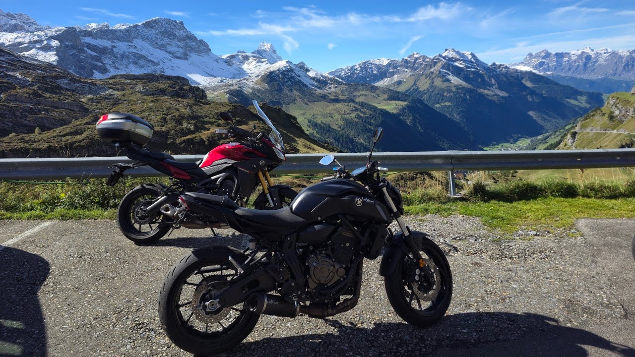 Klausenpass jesienią 🏍 MT07 🏍 Tracer900