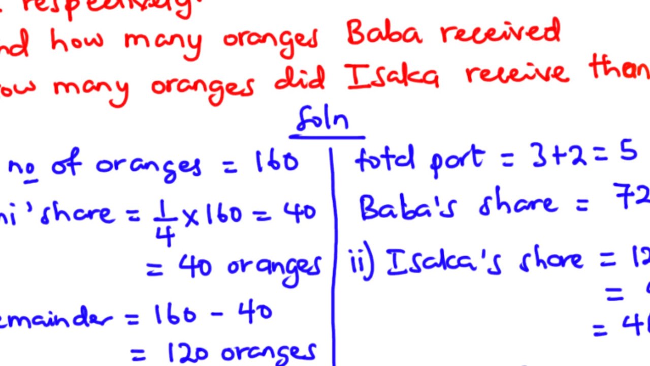 Ratio and Proportion (Word Problem) - Solved Examples | SHS 1 CORE MATH