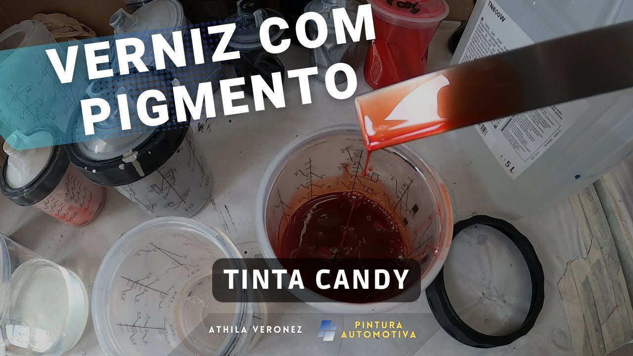 Como fazer PINTURA CANDY Vermelho - Base d'Agua