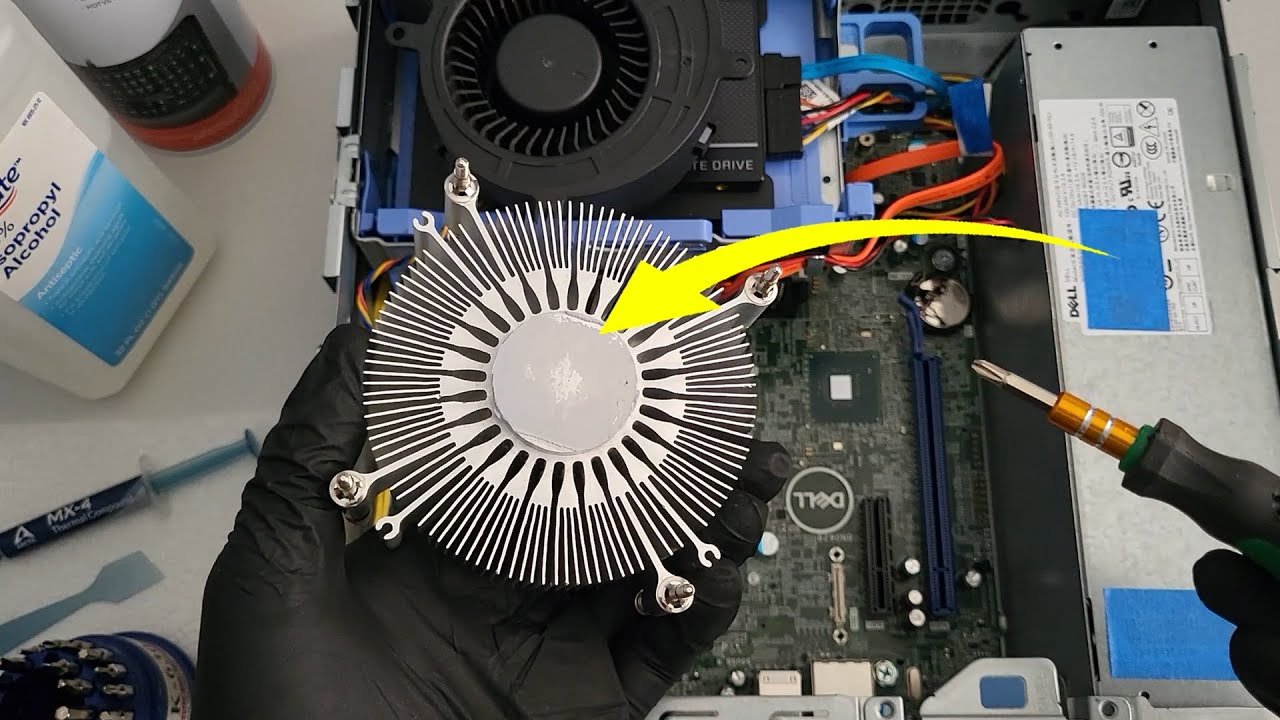 Как заменить термопасту на Dell Optiplex Small Form Factor