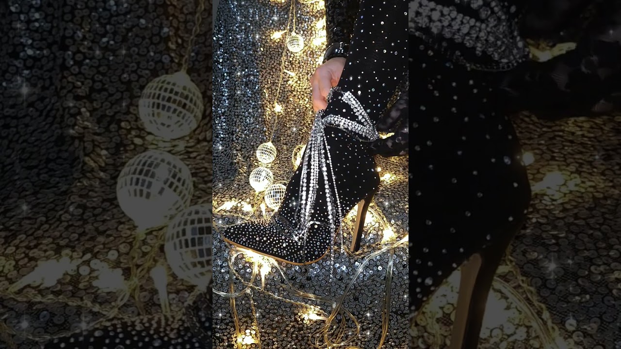 crystal shoes #crystalheels #overkneeboots