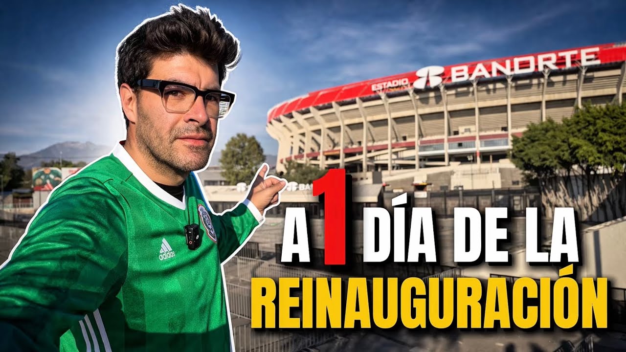 🚨 As&iacute; est&aacute; el Estadio Azteca a 1 d&iacute;a de su reinauguraci&oacute;n | M&eacute;xico vs Portugal