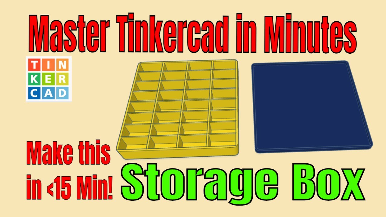 Самый умный способ сделать коробку для хранения и крышку Tinkercad для 3D-печати