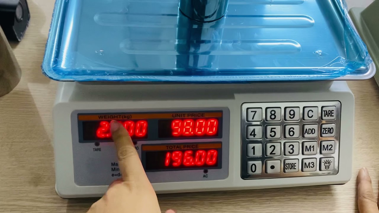 Hướng dẫn cách sử dụng cân điện tử tính giá 40kg ACS 913 đơn giản dễ hiểu