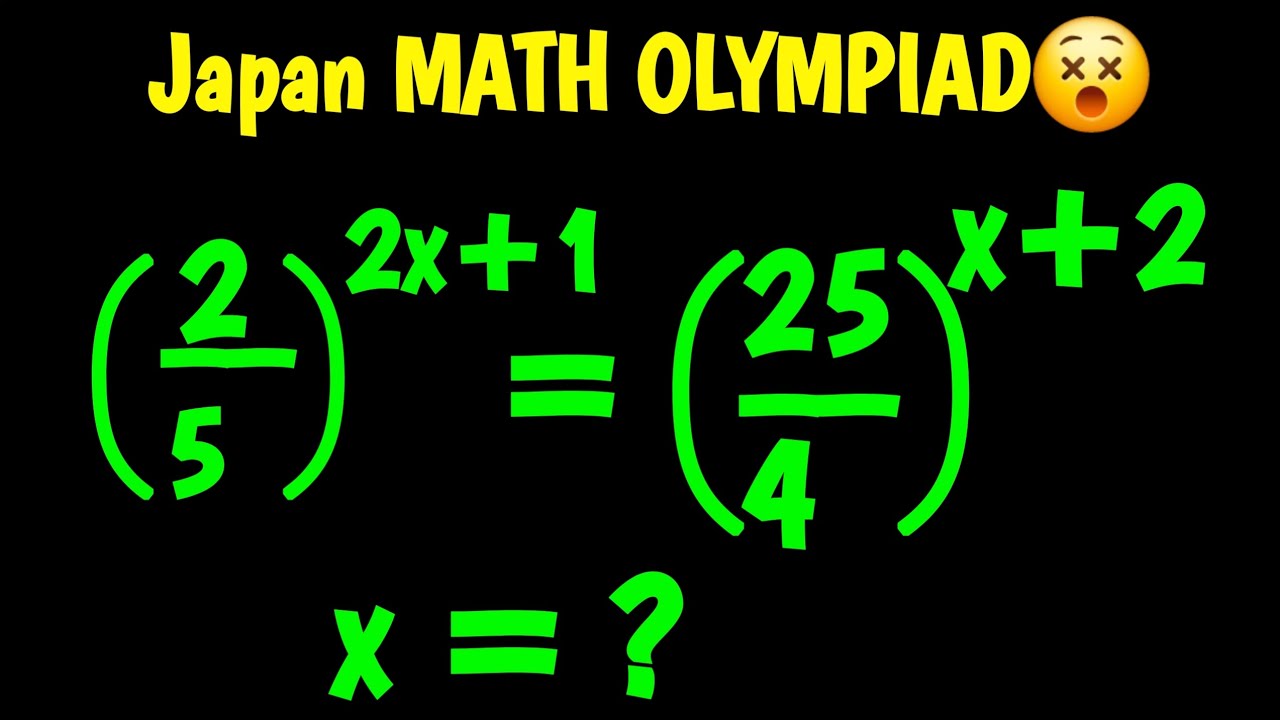 Japan|  Math Olympiad | Can you solve for x?| Nice Algebra math problem|by only 1% students solved