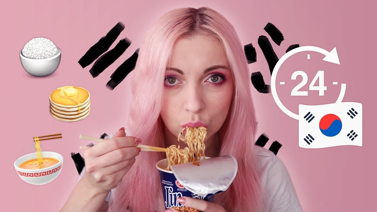 I eat ONLY KOREAN FOOD FOR 24 HOURS *challenge*