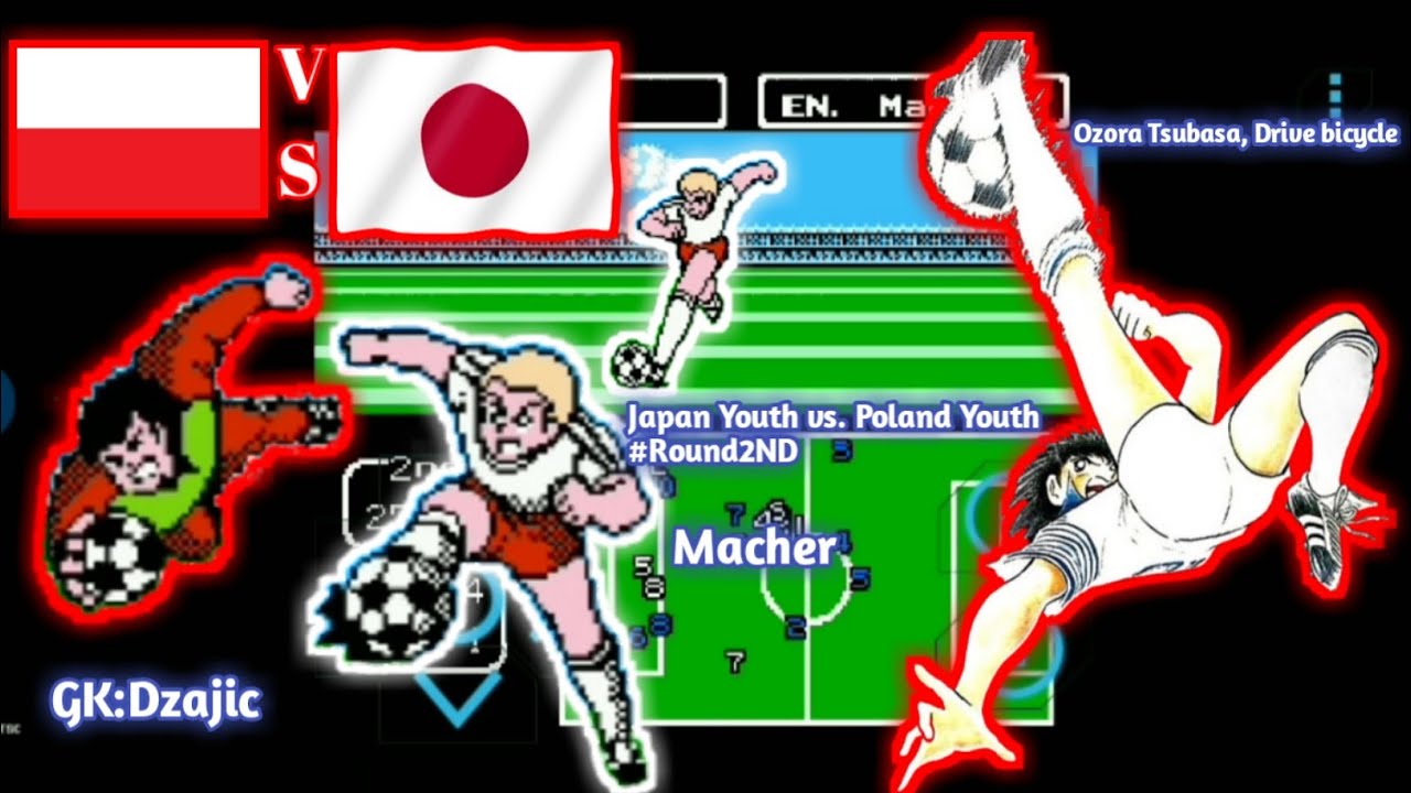 Japan Youth vs. Poland Youth#round2nd [captain Tsubasa voll 2 super striker:]#nes #retro 
