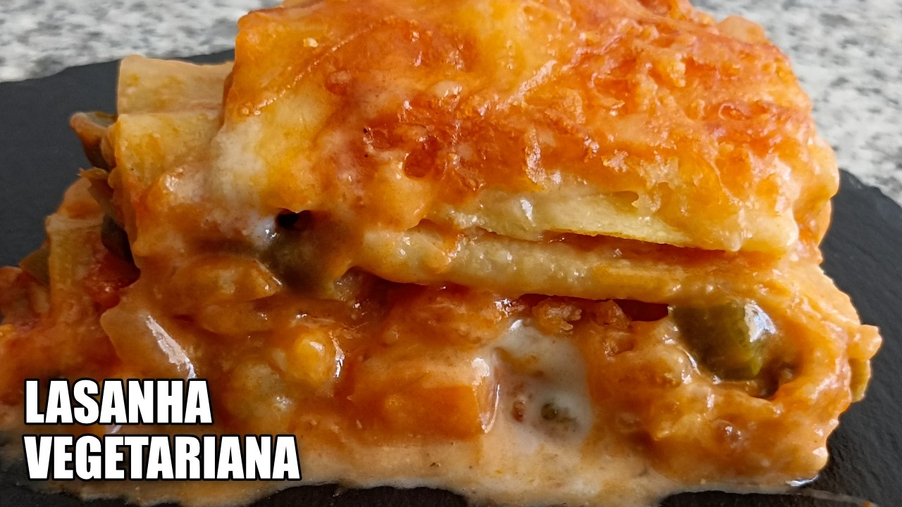 LASANHA de LEGUMES‼️Receita VEGETARIANA Deliciosa 🥕 #lasanha #lasagna #receitas #culinaria