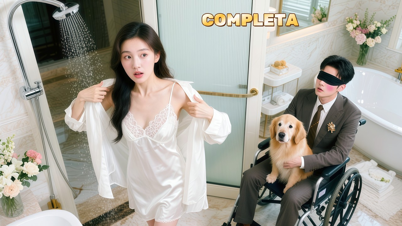 🍑Garota toma banho na frente do marido CEO cego e descobre que ele estava apenas fingindo!#kdrama