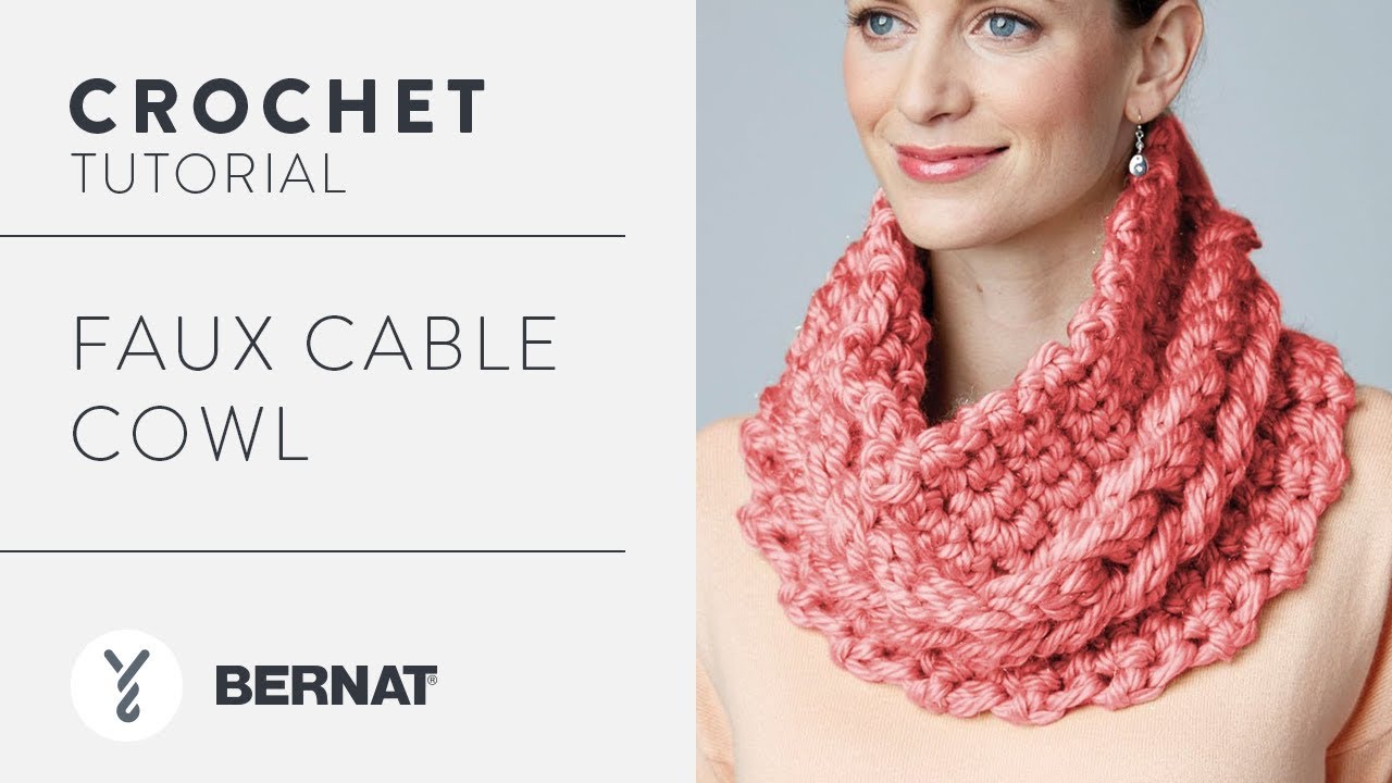 How to Crochet Faux Cable Cowl