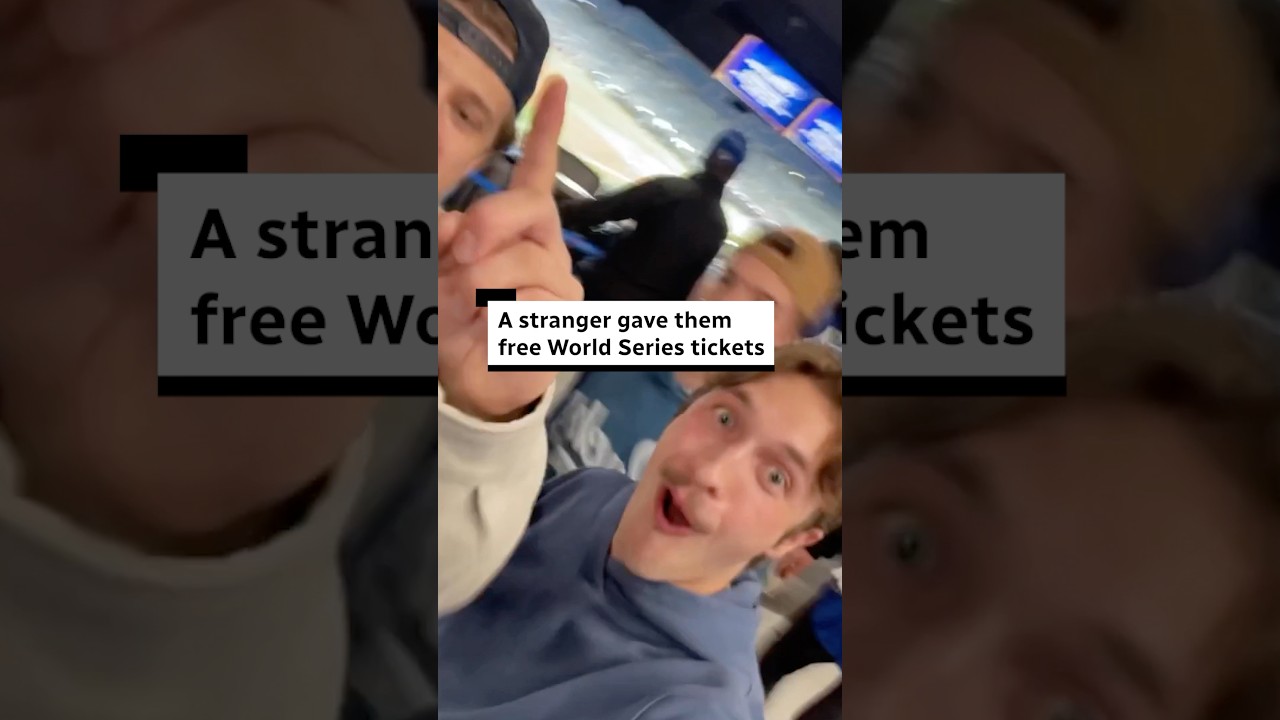 A stranger gave them free World Series tickets