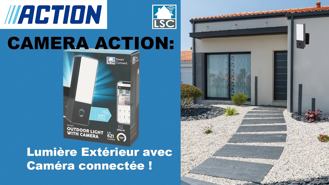OUTDOOR LIGHT CAMERA : Caméra ACTION pour extérieur avec éclairage ! TEST