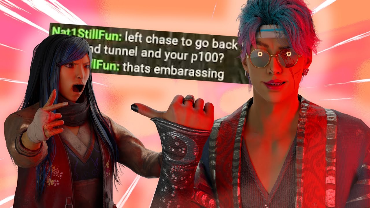 SALTY Survivor Could NOT Handle My P100 TRICKSTER... | Dead By Daylight