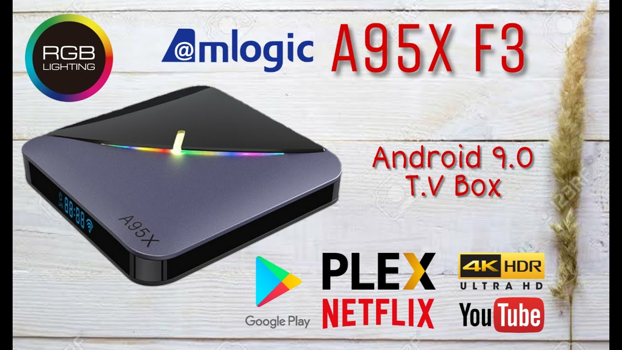 Распаковка и обзор ТВ-приставки A95X F3 на базе Android с процессором Amlogic S905X3.