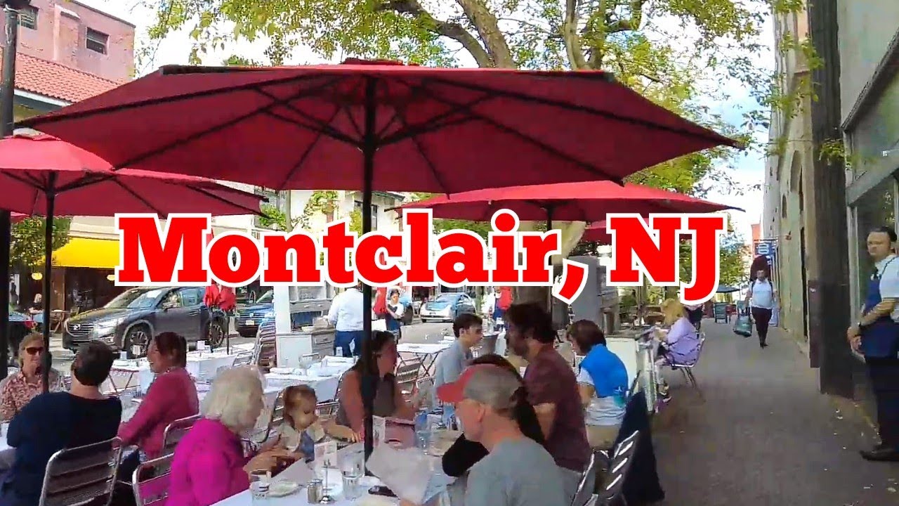 Walking tour in Montclair Center (downtown Montclair) in Montclair, New Jersey, USA