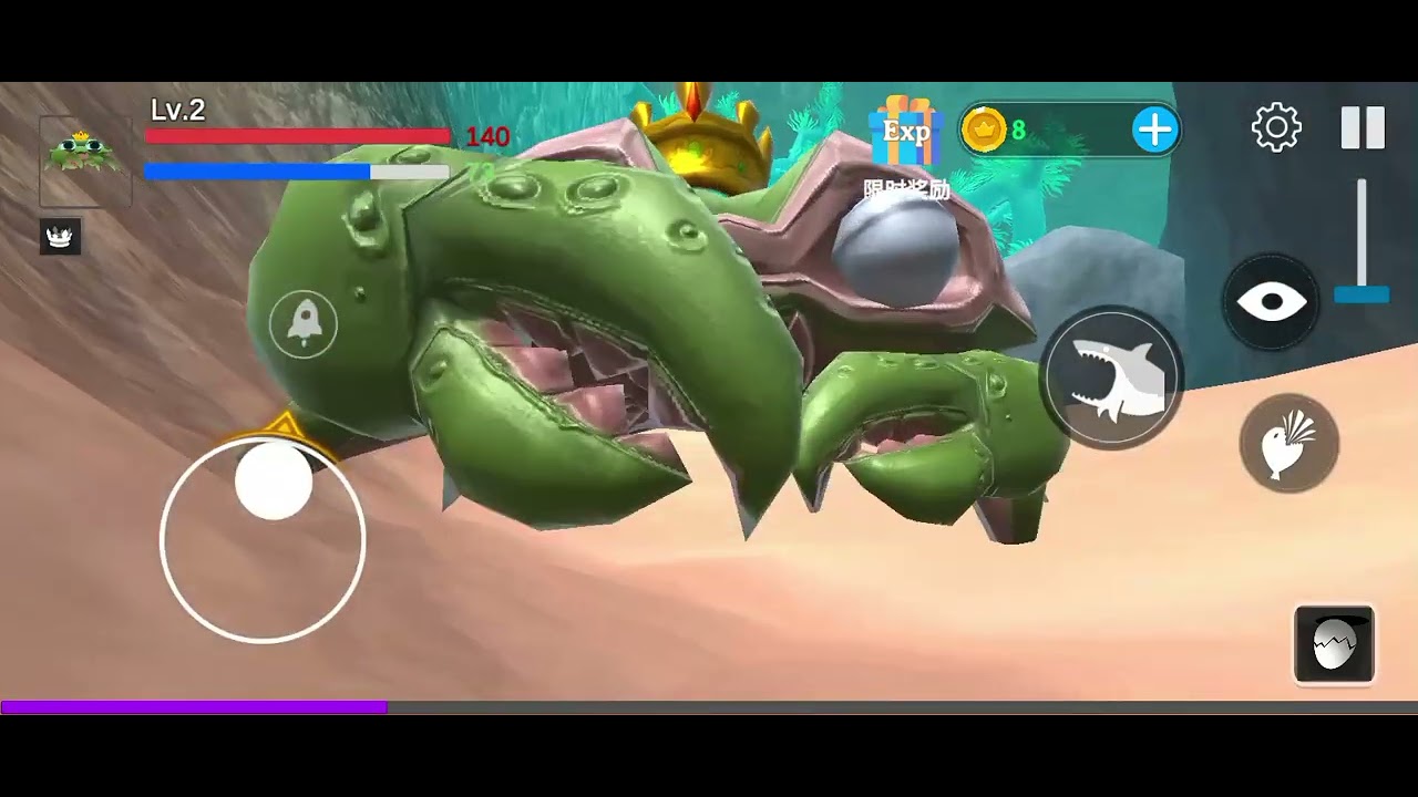 Ketika gue memakai raja kepiting di game fish feeg and grow part 1