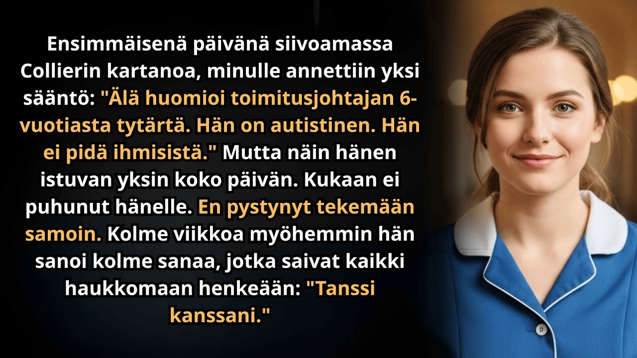 Toimitusjohtajan autistinen tytär vaikeni vuoden – sitten: “Tanssi kanssani”.