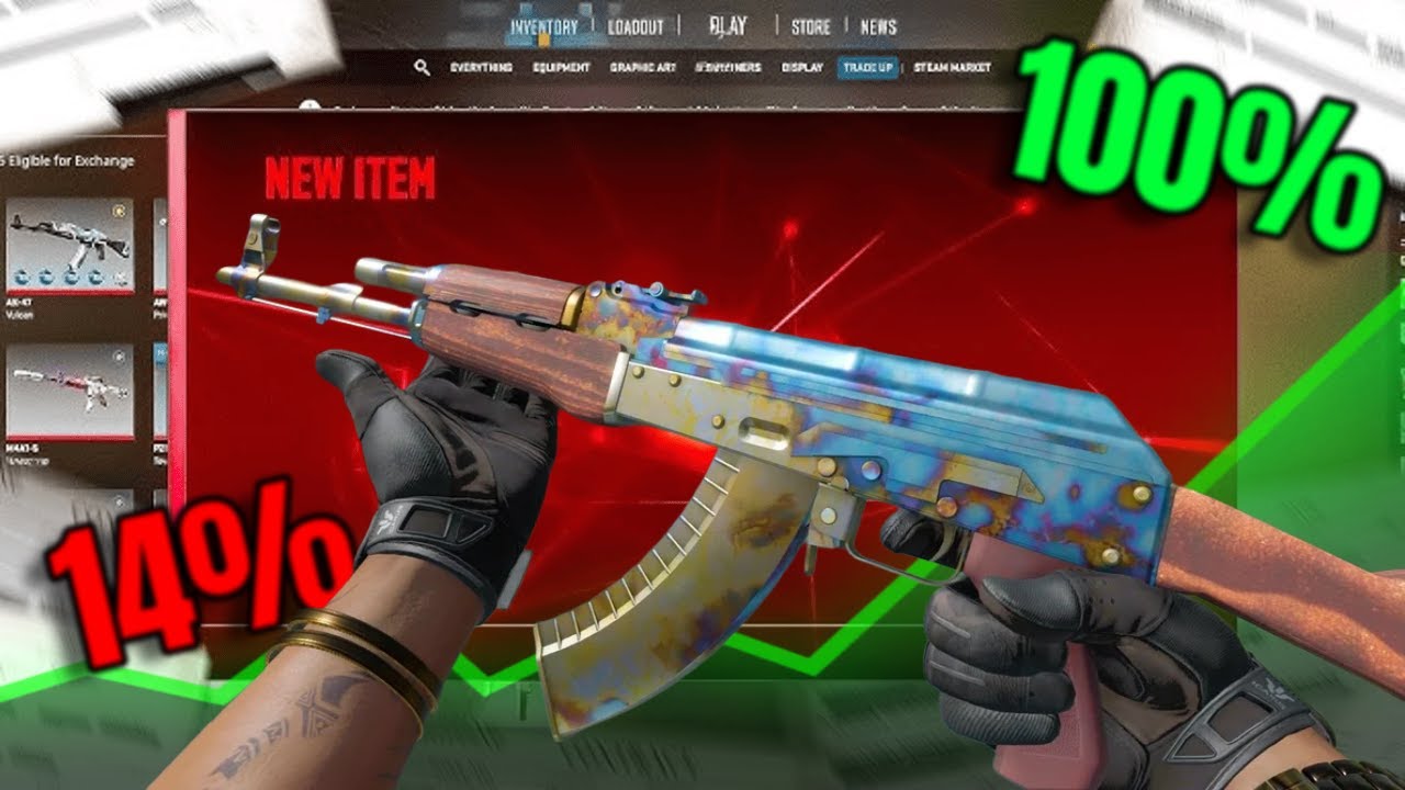 10% to 100% Chance Blue Gem Ak Trade-ups...