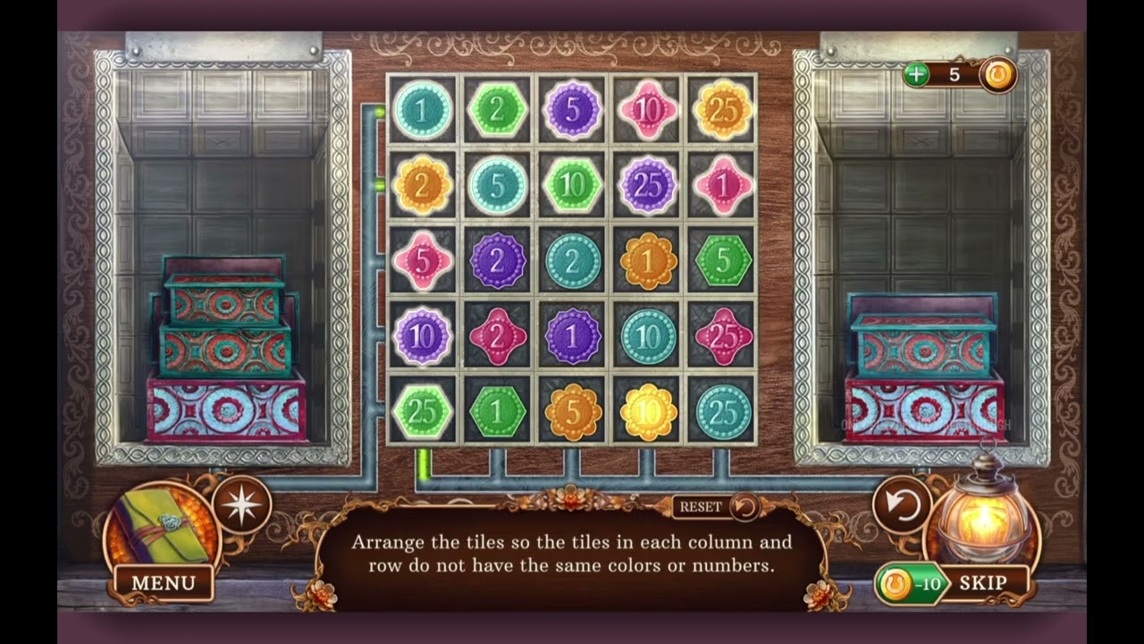 Arrange The Tiles Puzzle - Icebound Secrets 2: Soul Hunters | Elephant Games