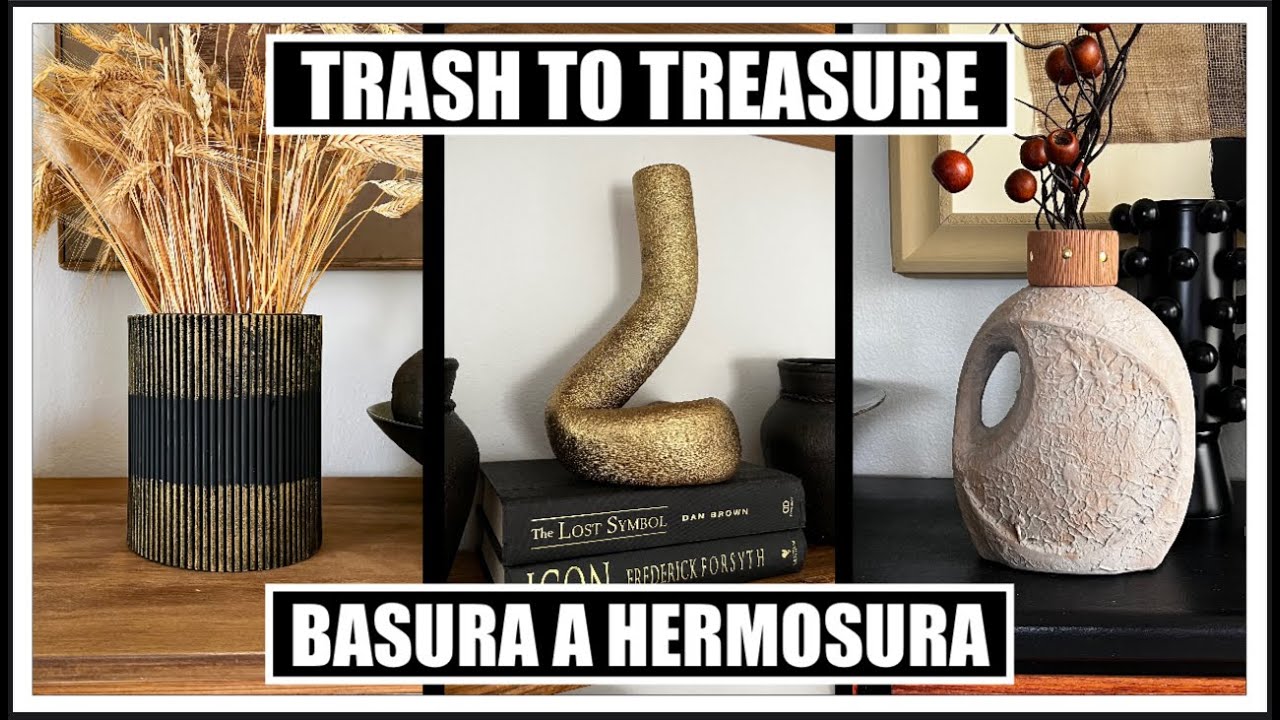 4 Ideas de DECORACION MODERNA con MATERIALES RECICLADOS / transforma tu hogar de forma creativa 2023