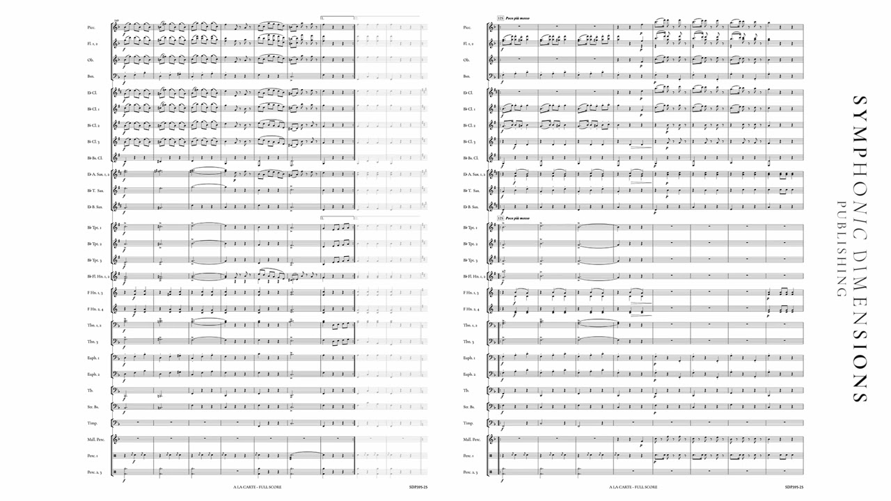 SDP395-25 A LA CARTE (Concert Band) - Gerald Oswald
