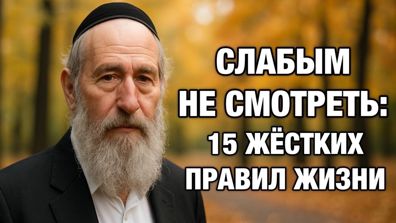 15 Жестких Правил Жизни, о Которых Тебе Никто Не Скажет | Еврейская Мудрость