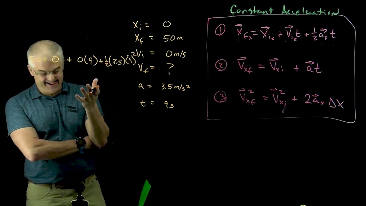 Constant Acceleration Problems Explained