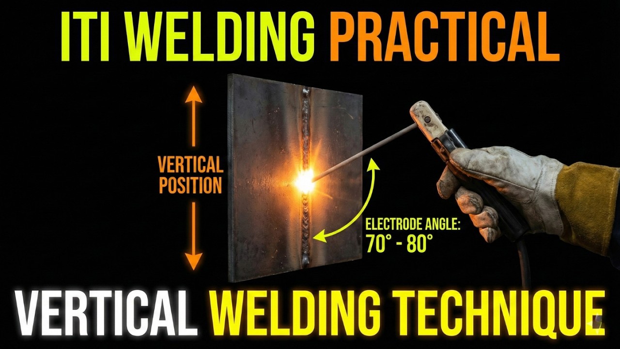 ITI Welding Practical | Vertical Position Welding Step-by-Step | Exam Oriented